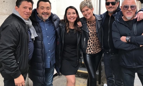 Con Denisse, Andrea, Leo, Luciano y Mauricio post programa en C13