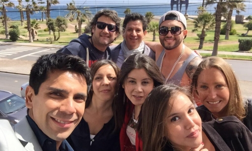 En Antofagasta con el equipo de CHV y El Calle Latina