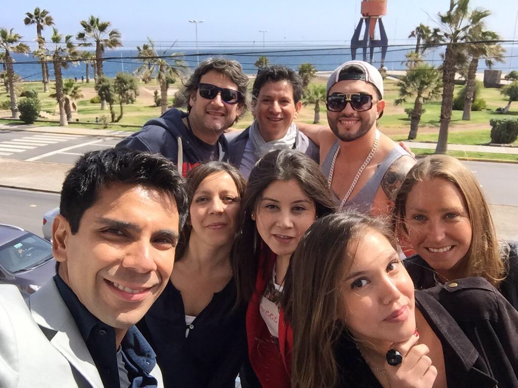 En Antofagasta con el equipo de CHV y El Calle Latina